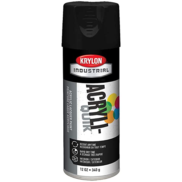 Tinta Acrílica em Spray Acryli-Quik Dulling Krylon 340g Preto