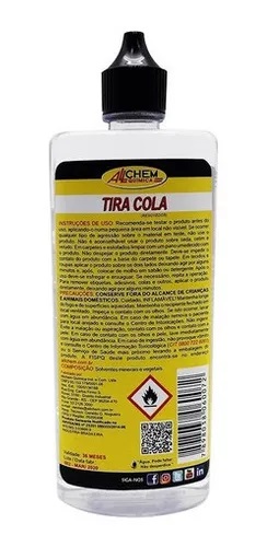 Tira Cola 120ml Remove Grude Etiquetas Adesivo Fitas Allchem